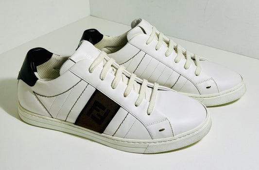Fendi Roma Low Top Sneakers with FF Patch image 1