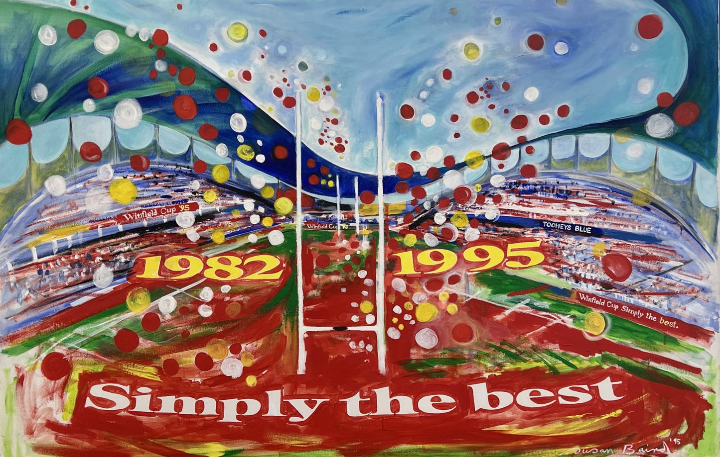 Susan Baird ''Winfield Cup'' Simply the Best Original Painting image 0