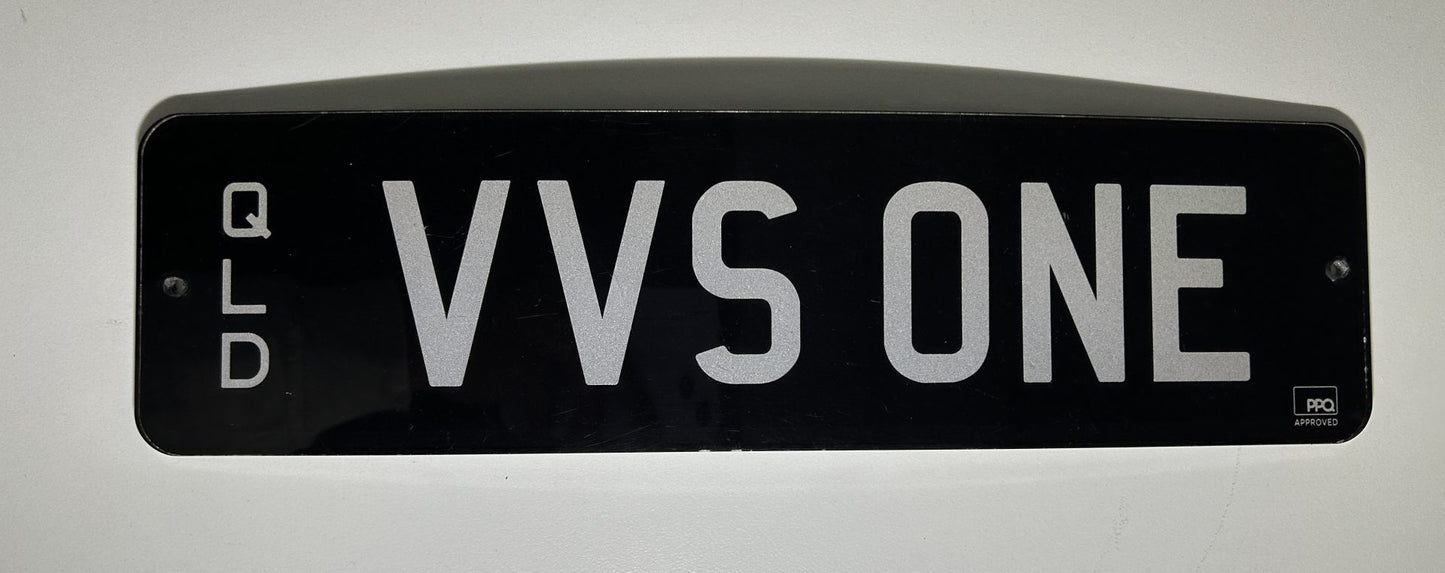 VVS ONE - Personlised Number Plate image 2