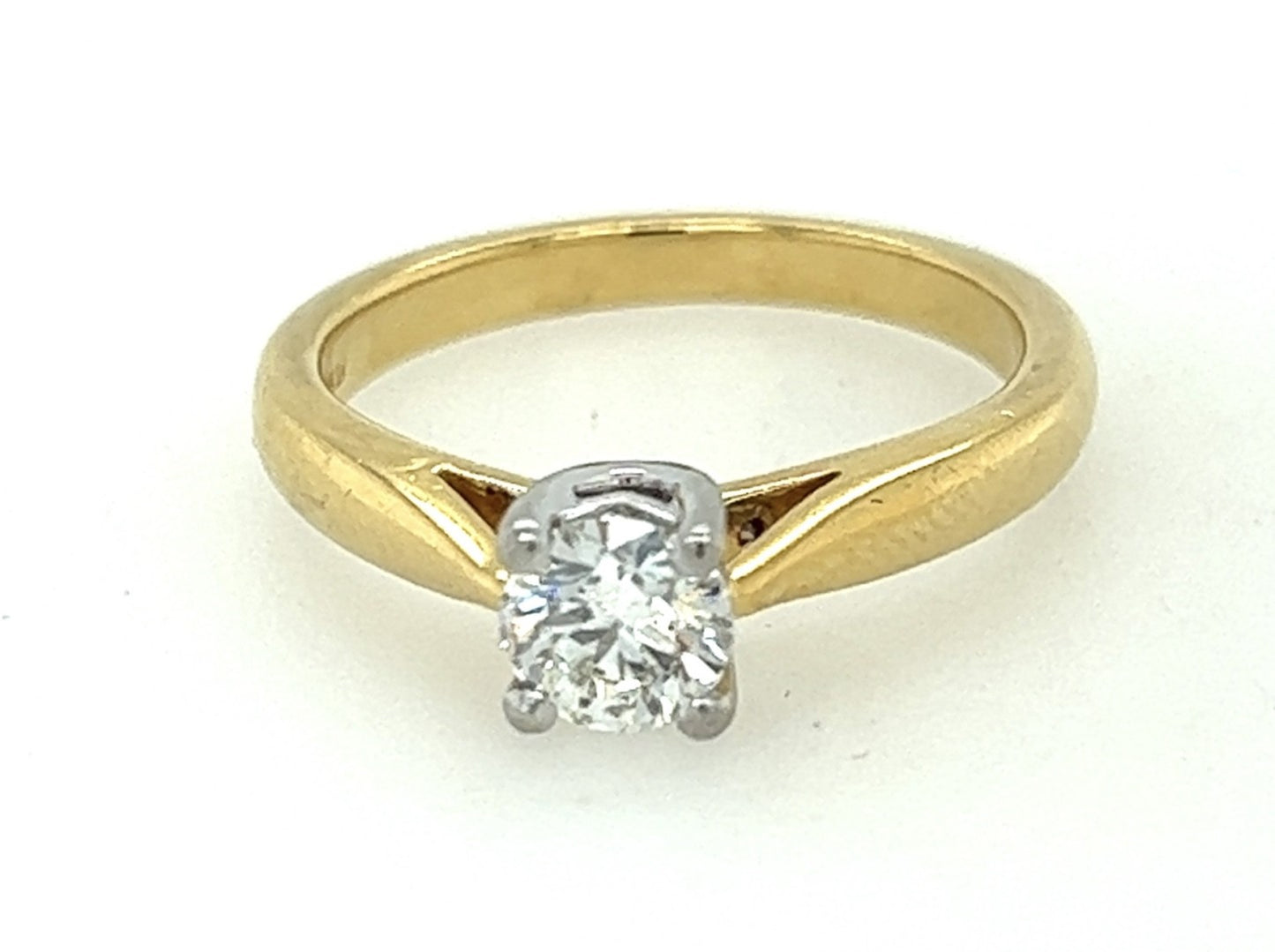 18ct Yellow Gold "Hearts on Fire" Solitaire Ring image 0