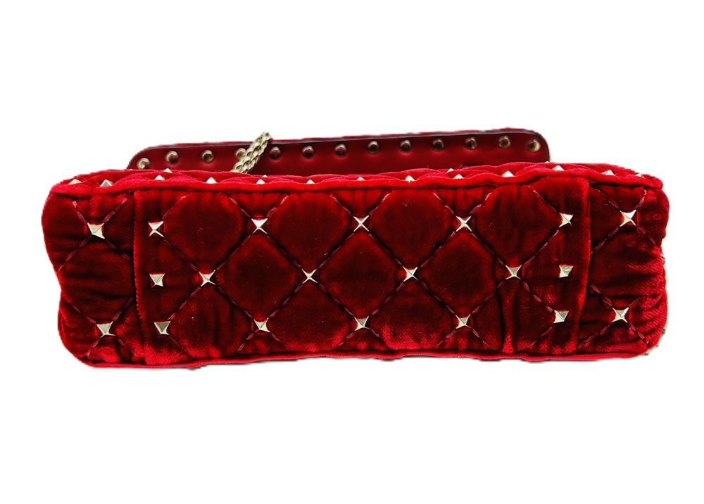Valentino Garavani Rockstud Spike Quilted Velvet Bag image 2