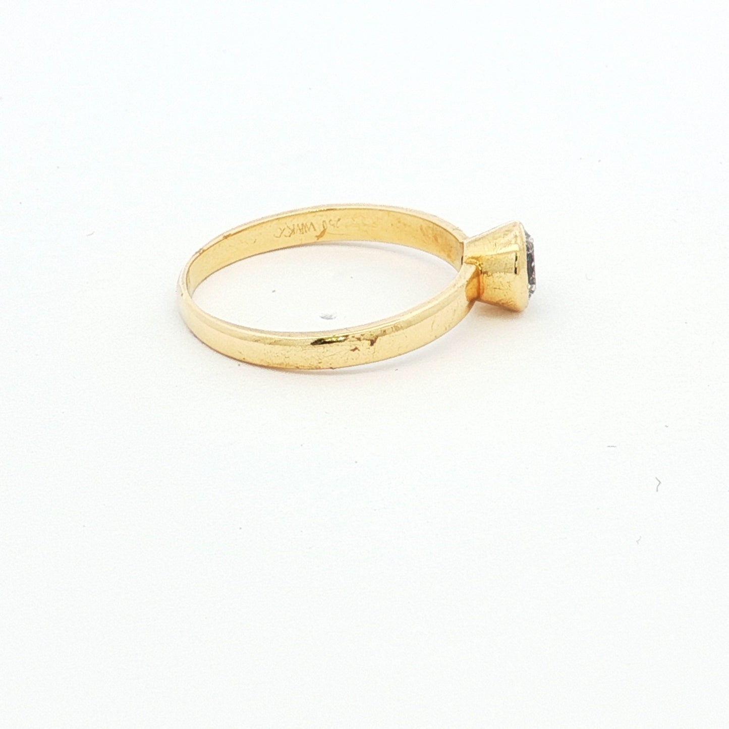 Yellow Gold Solitaire Diamond Ring