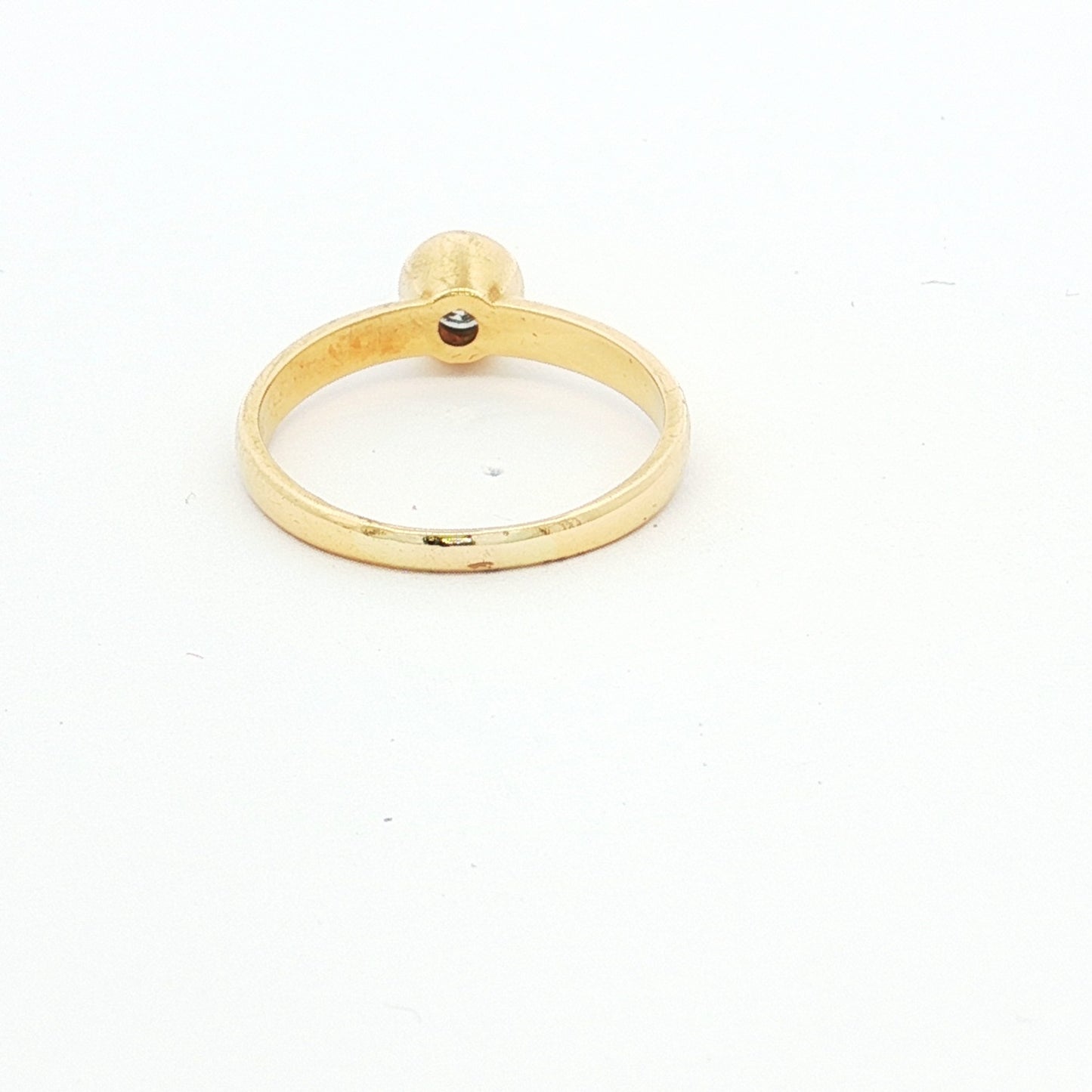 Yellow Gold Solitaire Diamond Ring