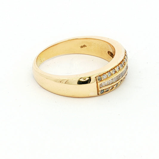Yellow Gold Diamond Band Ring