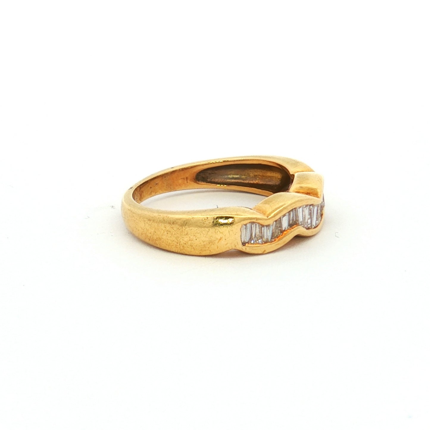 Yellow Gold Diamond Baguette Ring