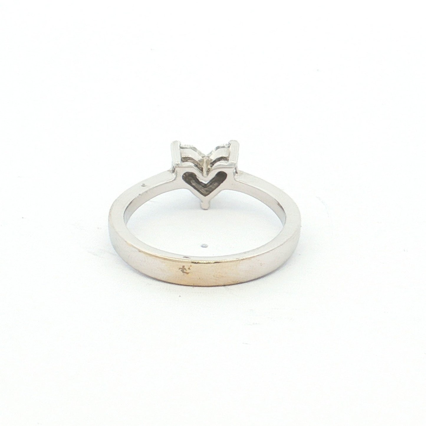 White Gold Heart Diamond Ring