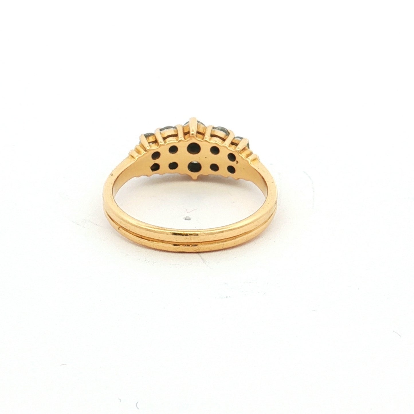 Yellow Gold Multi-Stone Diamond Cluster Ring