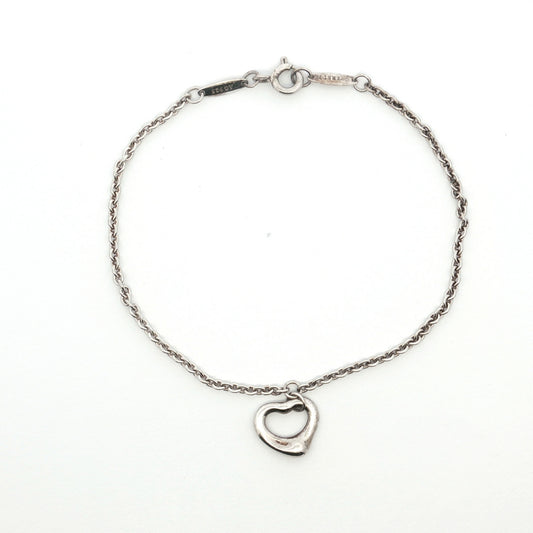 Tiffany & Co. Elsa Peretti Open Heart Silver Bracelet