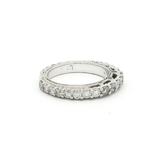 White Gold 35-Stone Diamond Ring