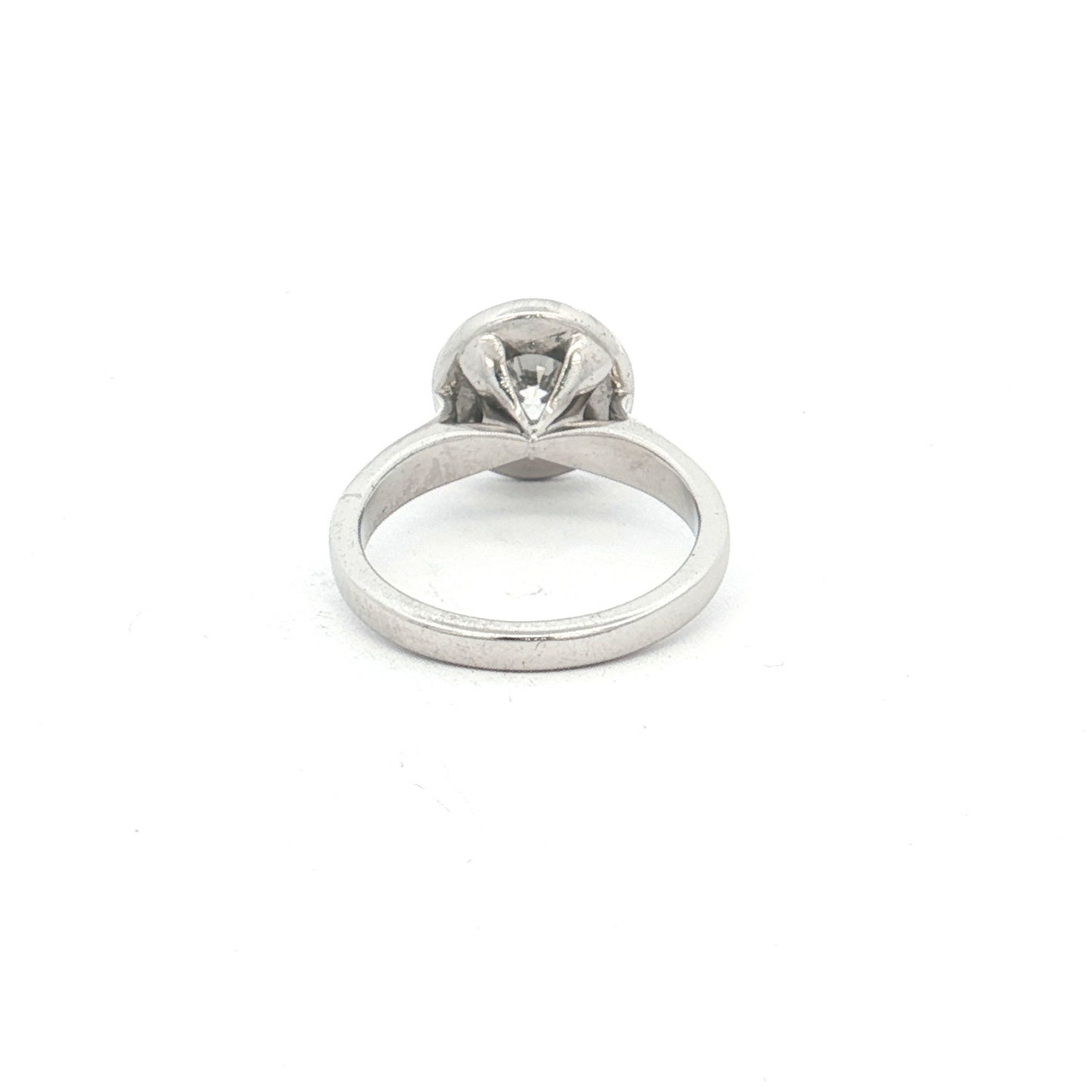 White Gold 0.80ct Diamond Halo Engagement Ring