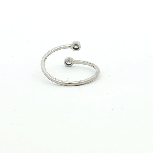 Tiffany & Co. Elsa Peretti Platinum Diamond Open Ring