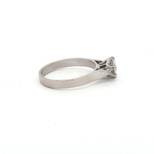 White Gold Solitaire Diamond Ring