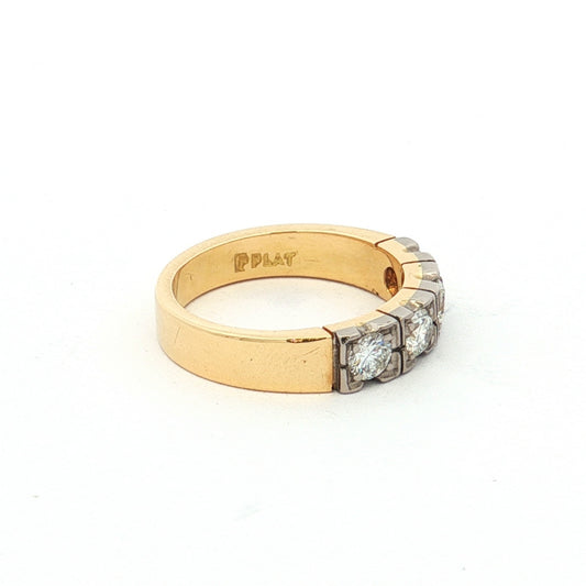 Yellow Gold Four-Stone Diamond Ring