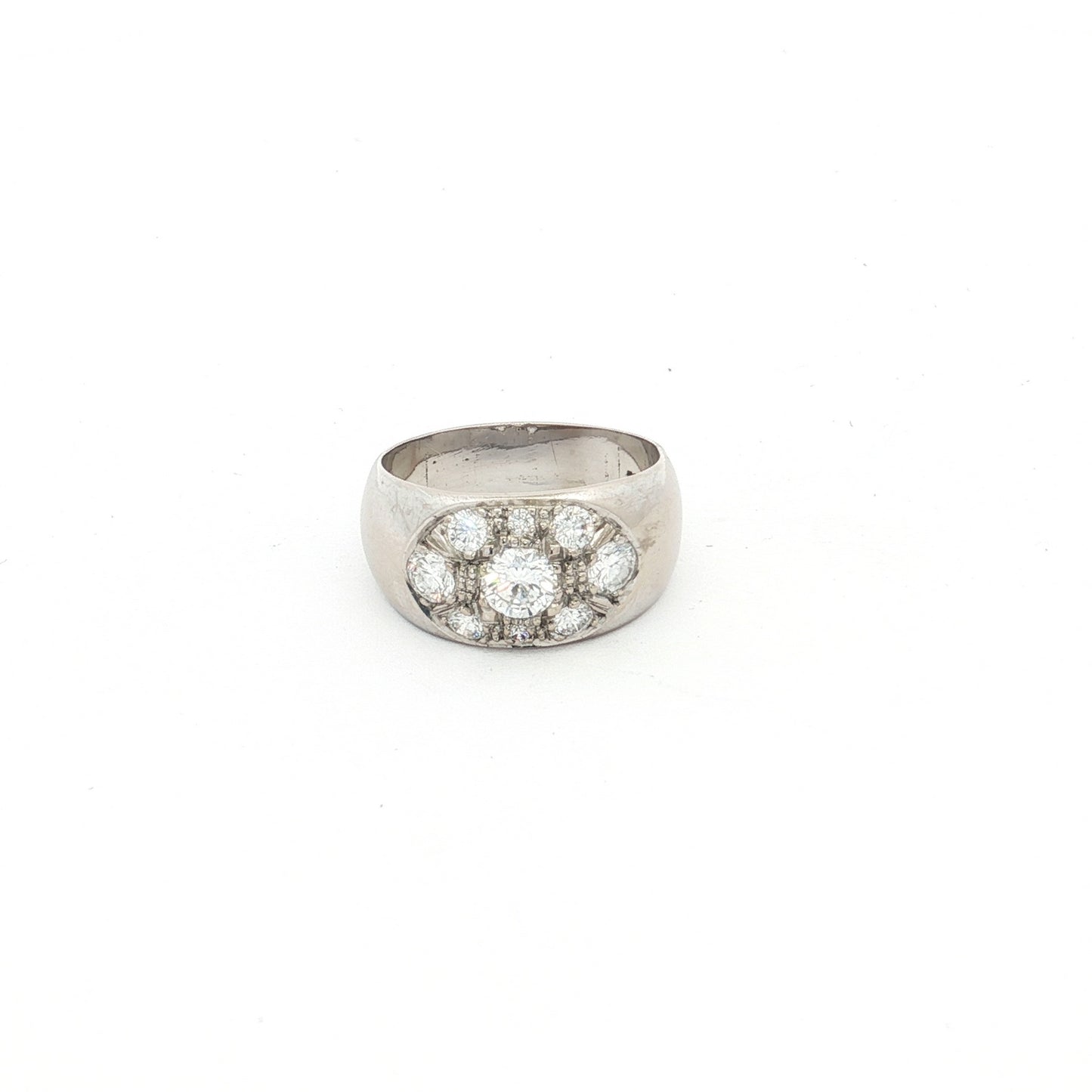 White Gold Diamond Band Ring