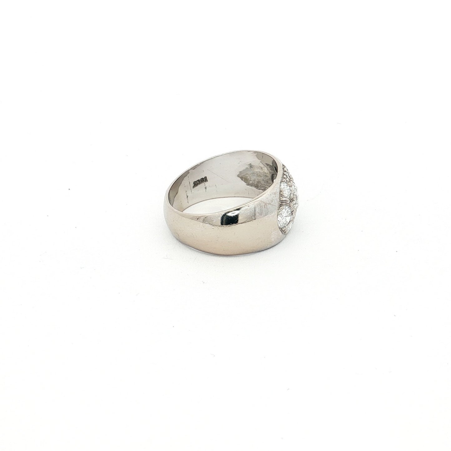 White Gold Diamond Band Ring