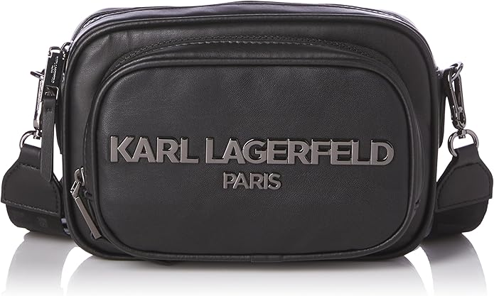 Karl Lagerfeld Paris Black Logo Crossbody Bag