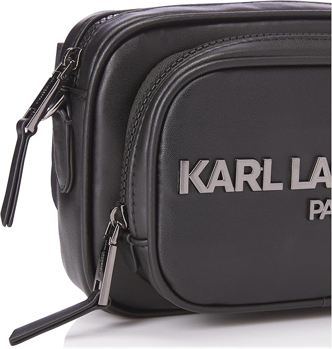 Karl Lagerfeld Paris Black Logo Crossbody Bag