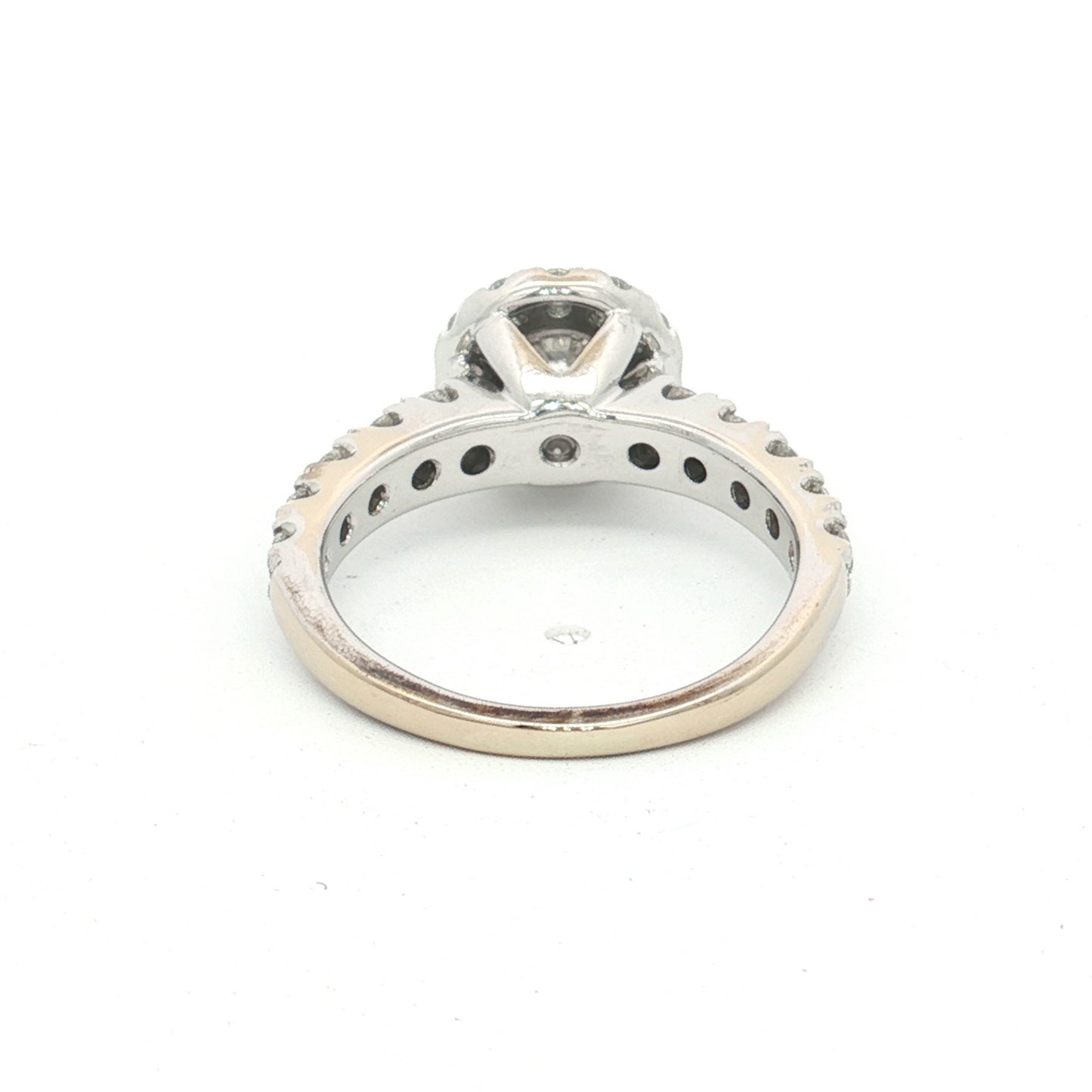18ct White Gold Diamond Halo Ring
