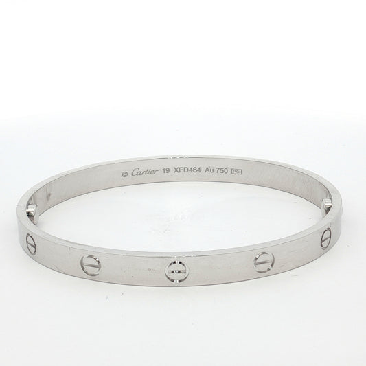 Cartier Love Bangle White Gold Bracelet
