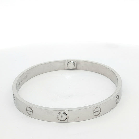 Cartier Love Bangle White Gold Bracelet
