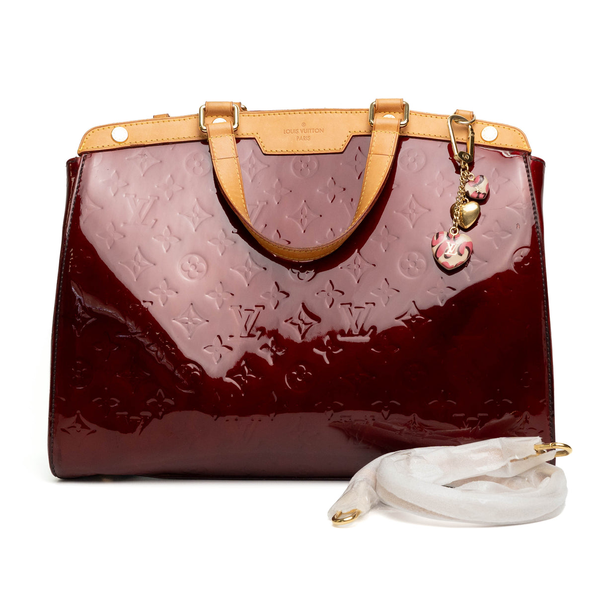 Louis Vuitton Brea MM Burgundy Vernis Bag
