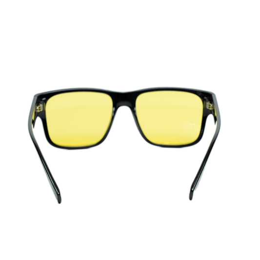 Burberry Knight Black Yellow Lens Sunglasses