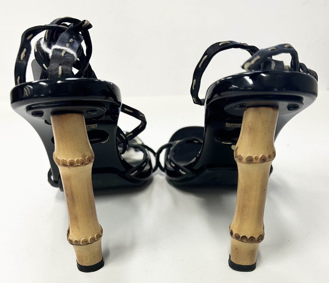 GUCCI BY TOM FORD 2002 RUNWAY BAMBOO SANDALS image 3