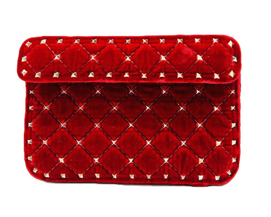 Valentino Garavani Rockstud Spike Quilted Velvet Bag image 1