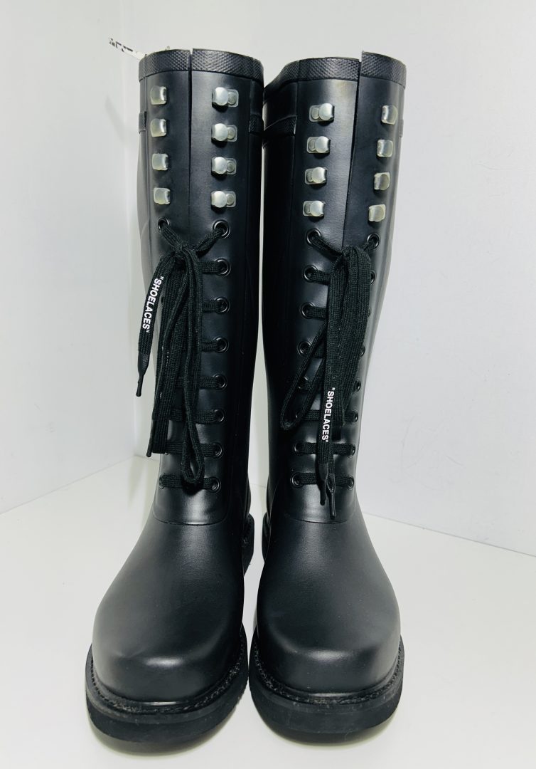 Off-White™ “FOR RIDING” Tall Rubber Boots image 1