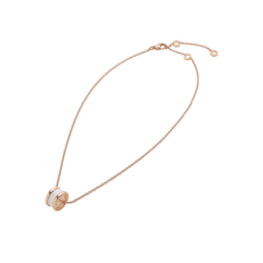 Bvlgari B.zero1 Rose Gold Ceramic Necklace