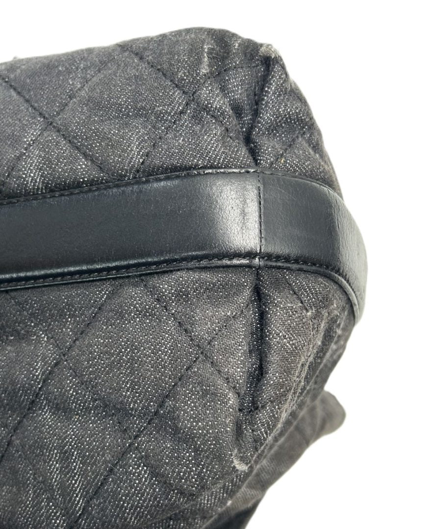 Chanel Denim Calfskin Quilted Tote image 5