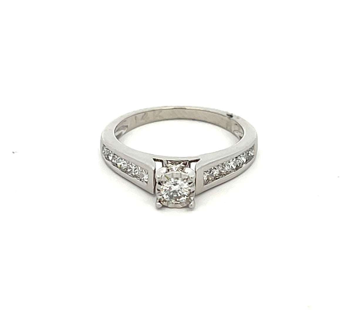 14ct White Gold 0.65ct Diamond Ring image 0