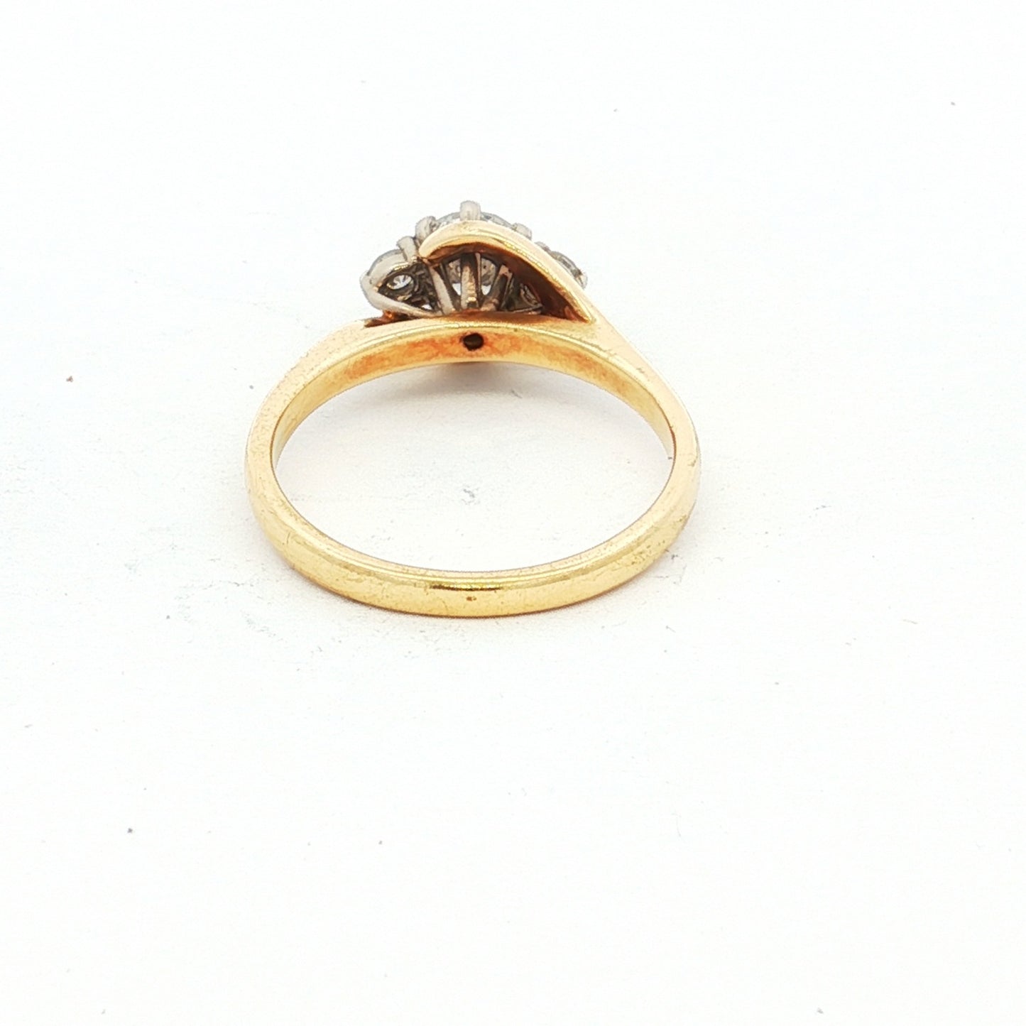 Yellow Gold Three-Stone Diamond Ring