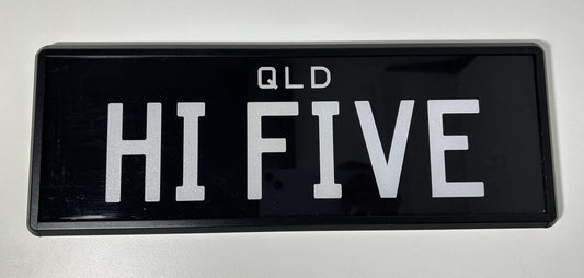 HI FIVE - Personlised Number Plate image 1
