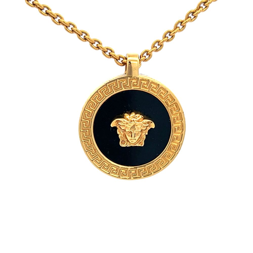 Versace Medusa Gold Pendant Necklace image 0