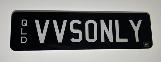 VVSONLY - Personlised Number Plate image 1