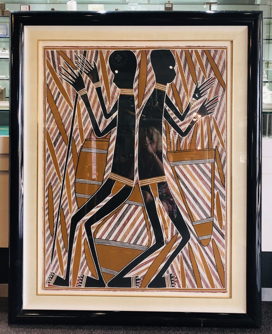 George Milpurrurra 'Mewal Honey Ancestor' Aborigonal Painting image 1