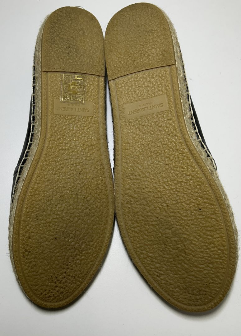 Saint Laurent Leather Espadrille Flats image 3