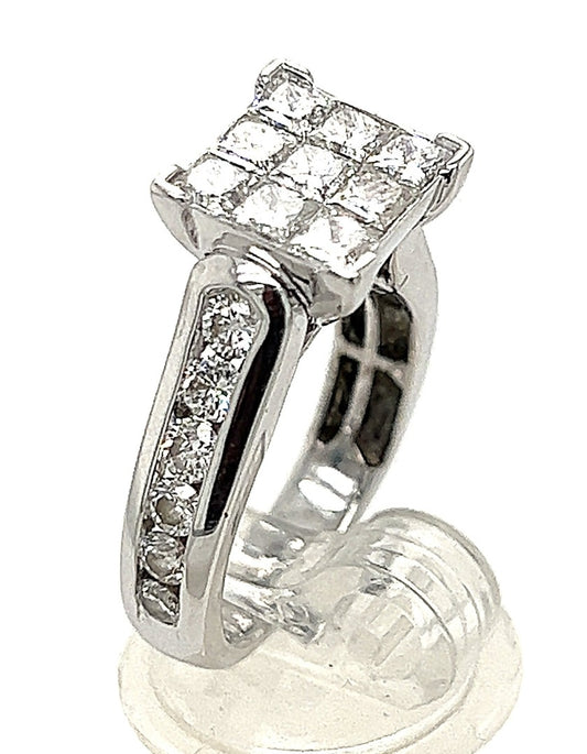 14ct White Gold 2.25cts Diamond Ring image 1