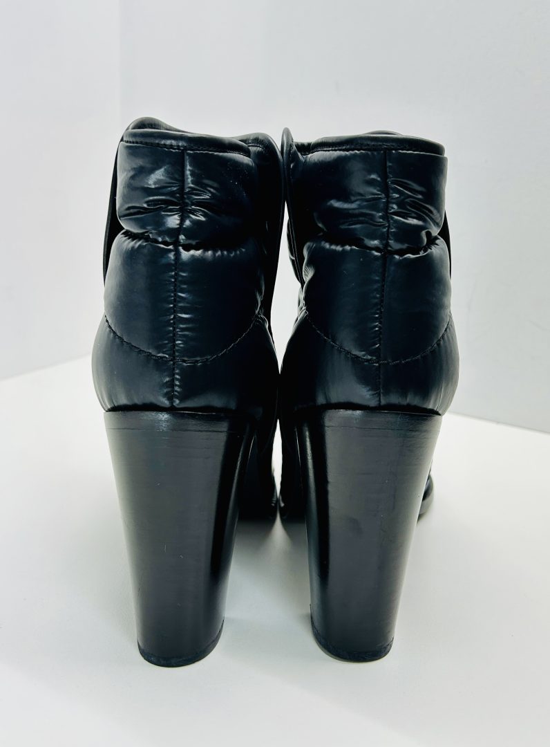 Chanel Quilted Puffy Leather Ankle Boots image 2