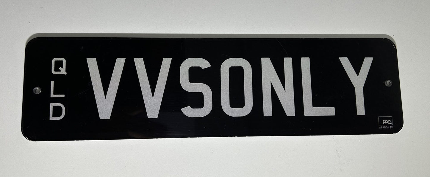 VVSONLY - Personlised Number Plate image 2