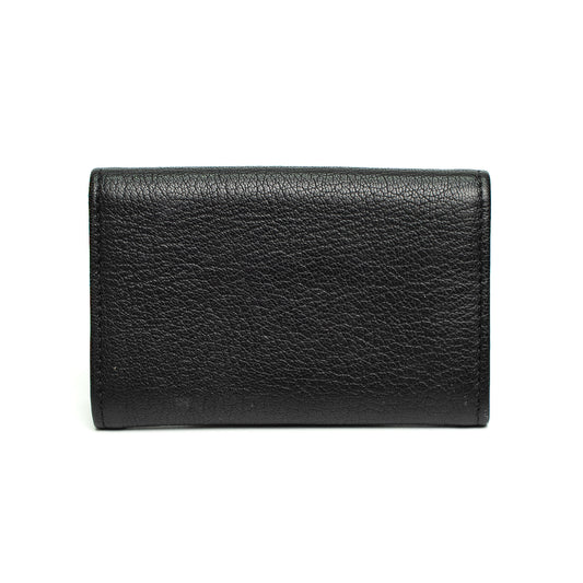 Chanel Camellia CC Black Wallet
