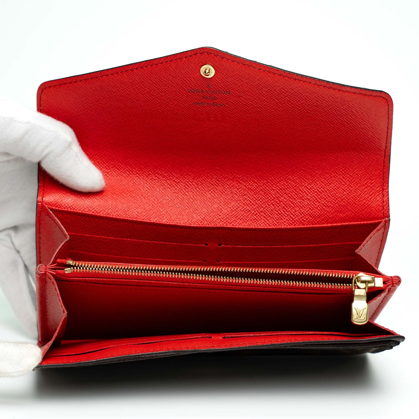 Louis Vuitton Burgundy Monogram Trifold Wallet