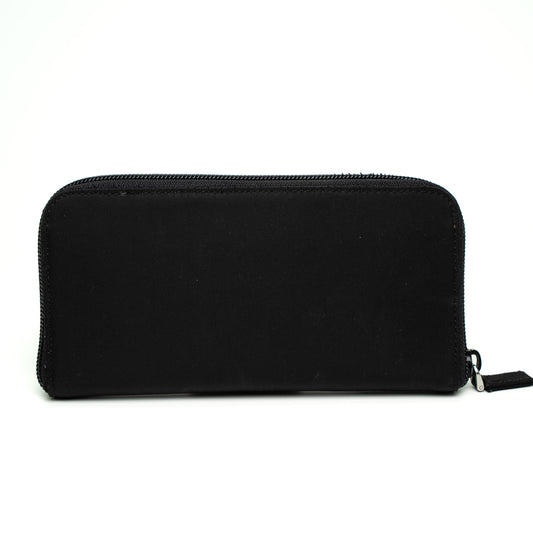 Prada Portafoglio Tessuto Nero Long Wallet