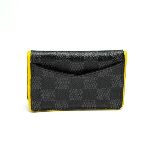 Louis Vuitton Damier Graphite Yellow Bifold Card Holder