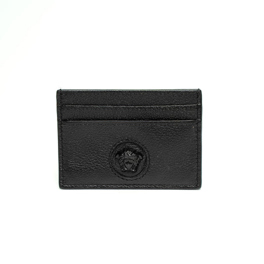 Versace Black Medusa Leather Card Holder