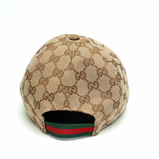 Salvatore Ferragamo Gancini Monogram Beige Canvas Cap