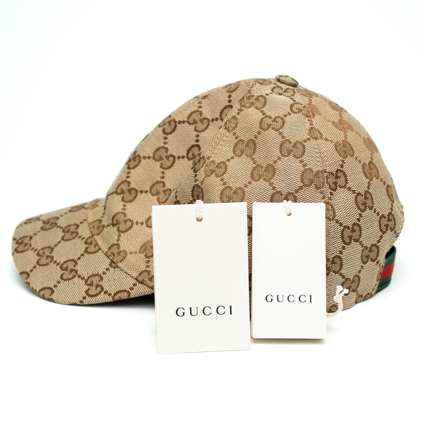 Salvatore Ferragamo Gancini Monogram Beige Canvas Cap