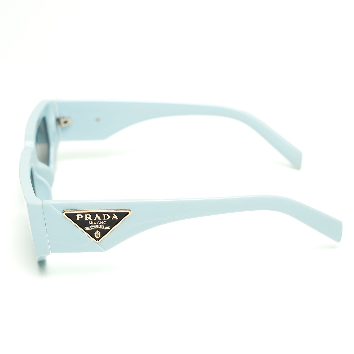 Prada Symbole Rectangular Powder Blue Sunglasses