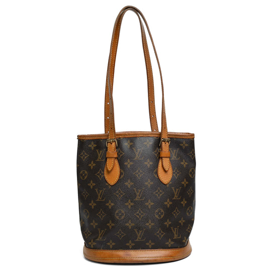 Louis Vuitton Petit Bucket Monogram Shoulder Bag
